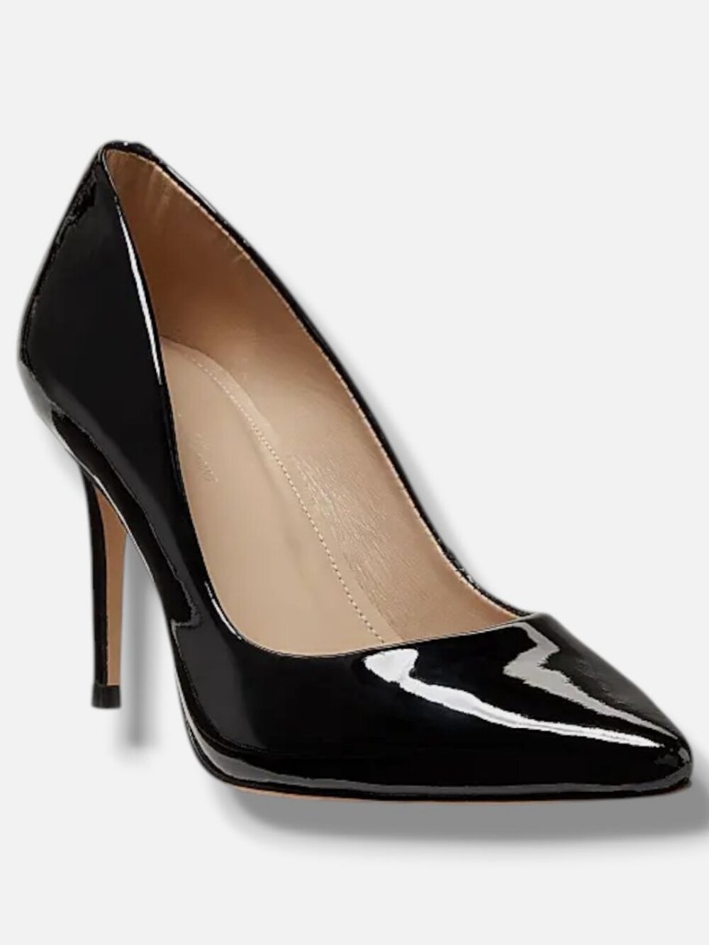 Saks Fifth Avenue Women's Black Patent Leather Pumps Shoes Size EU:38.5 US:8.5